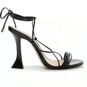 SCHUTZ Arceli Black Patent Leather shoes with leather Sole Sz 8.5